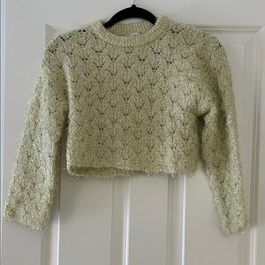 Zara Cream Textured Kids Sweater